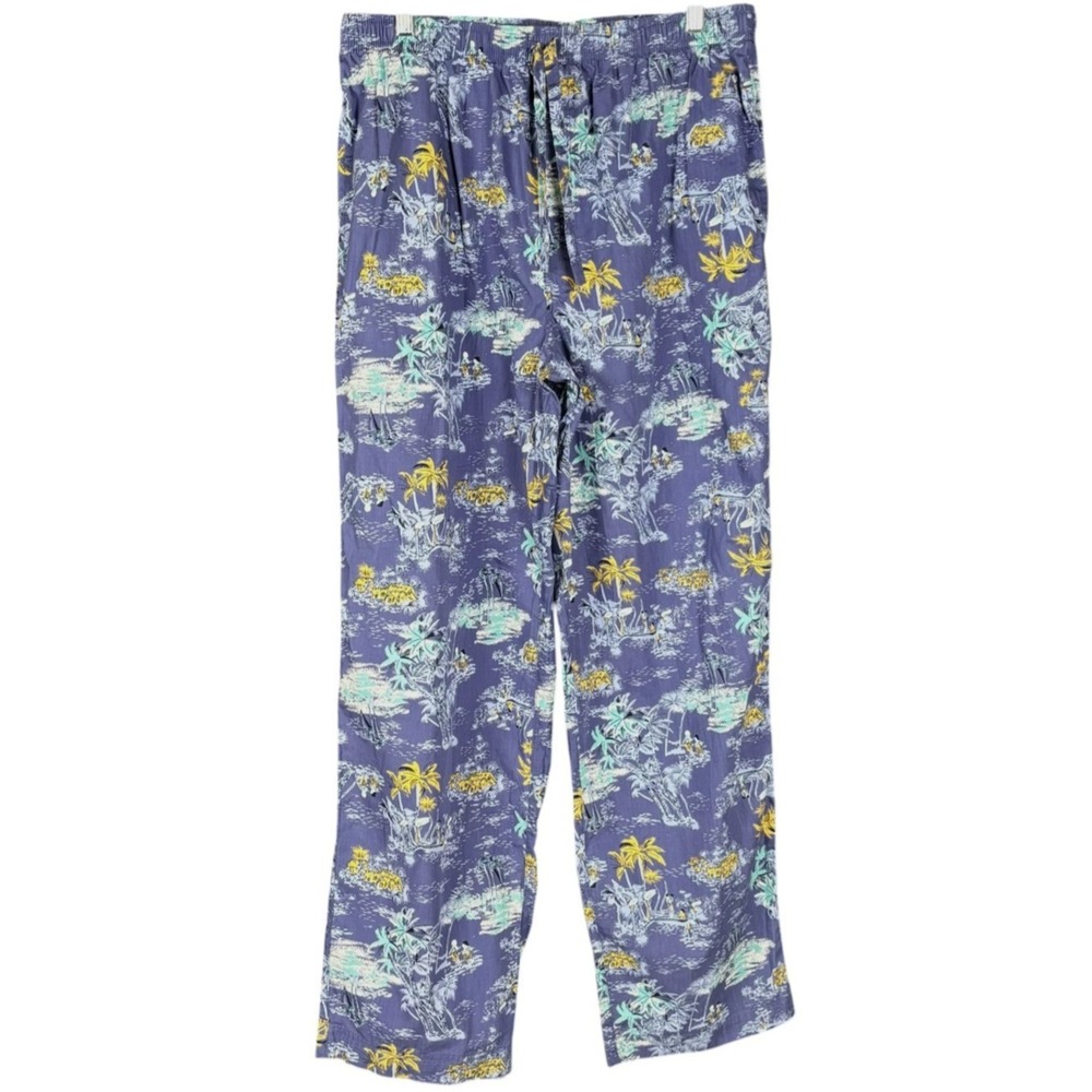 Stafford Mens Med Cotton Sleep Pant Tropical Hawaiian Summer Relaxed Comfortable